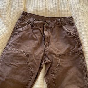 Carhartt Brown Heavy Duty Double Knee Work Pants